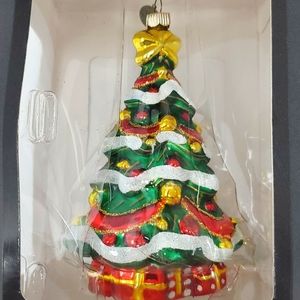 Celebrations By Christopher Radko Christmas Tree Glass Ornament